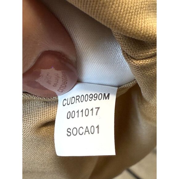 Cupio Orla V Neck Smocked Dress Women's Size Small Tan Casual Style NWT - Picture 7 of 12